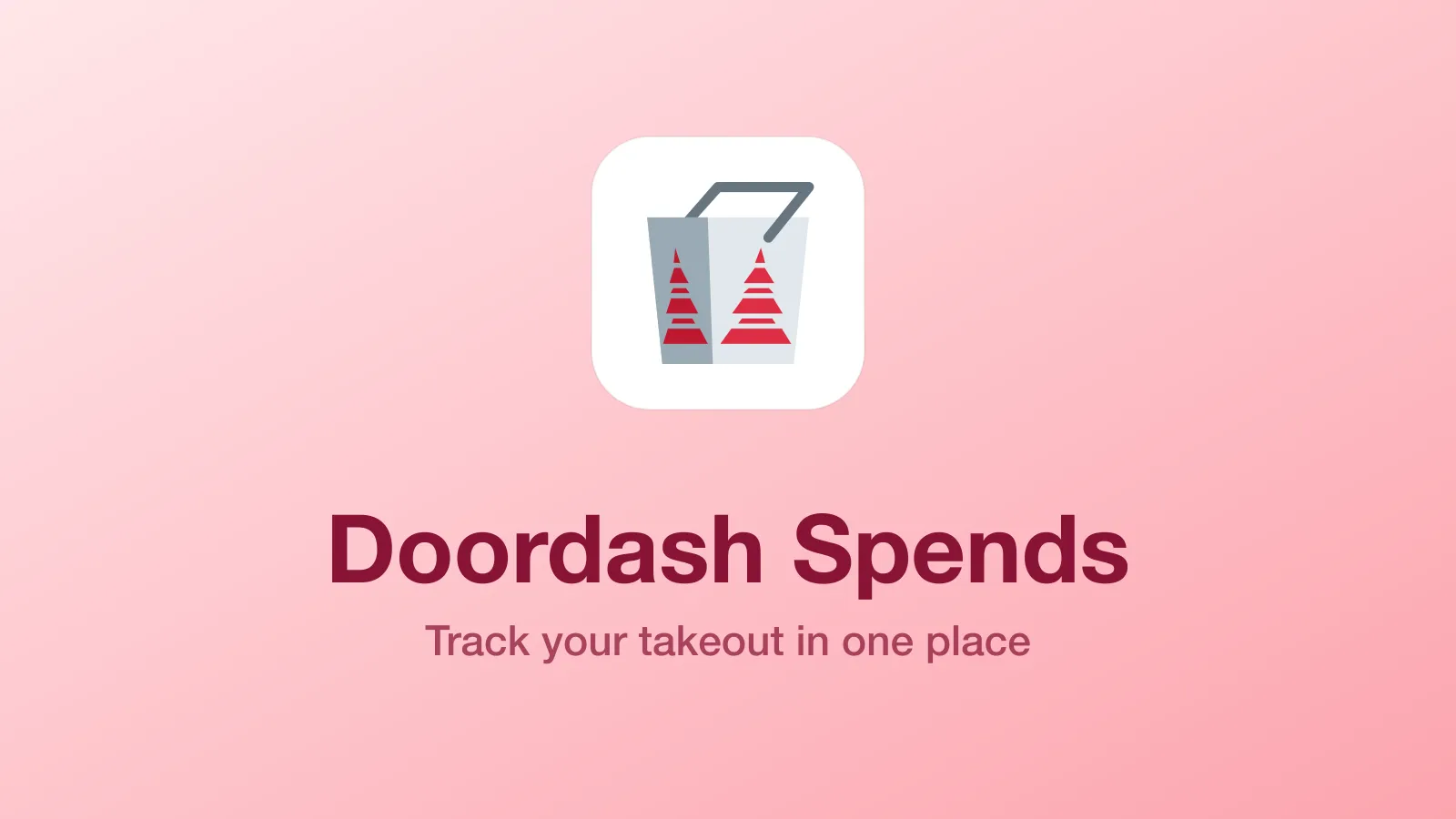 Doordash Spends - DoorDash takeout expense tracker